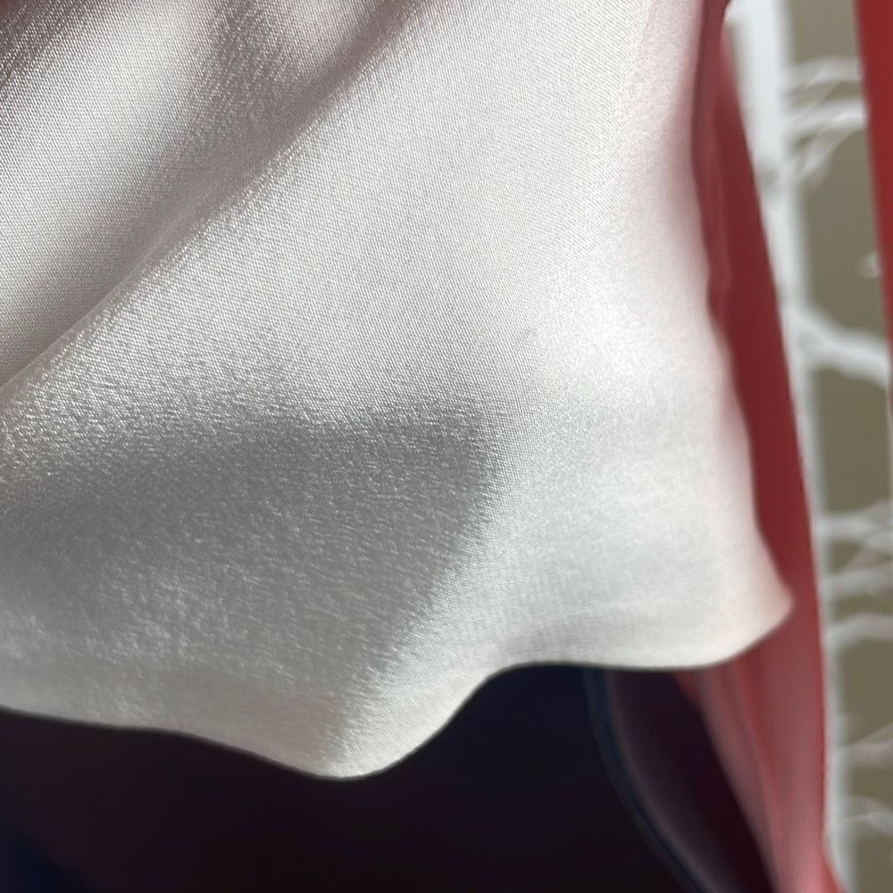 Missoni NEW Silk Jersey Open Back Tie Back Long Sleeve Top S Peach Ivory - Picture 8 of 14